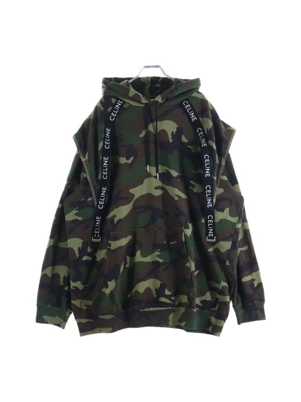 Celine Bands Hoodie Camouflage Pullover